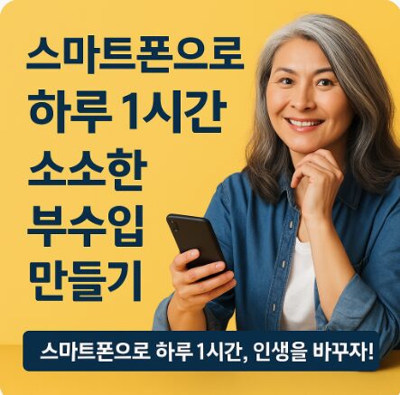 스마트폰으로 하루 1시간 소소한 부수입 만들기