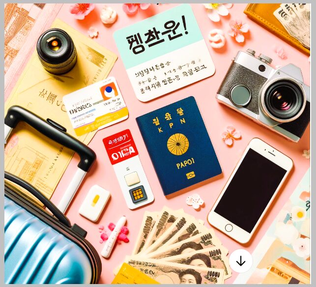 일본 자유여행 준비물 계획짜기 환전·유심·짐싸기까지 완벽 체크리스트