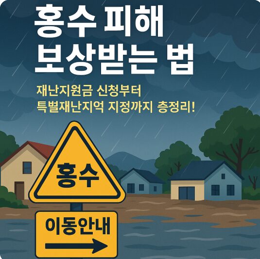 홍수 피해 보상, 정부 재난지원금과 특별재난지역 혜택 받는 법 - 생활지원 혜택