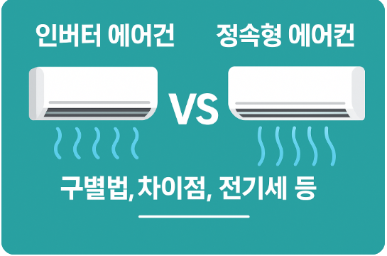 인버터 에어컨 vs 정속형 에어컨