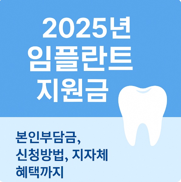 2025 임플란트 지원금