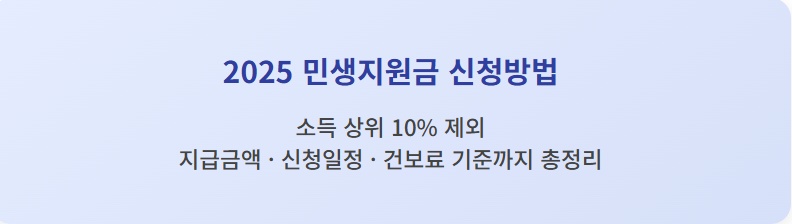 2025 민생지원금