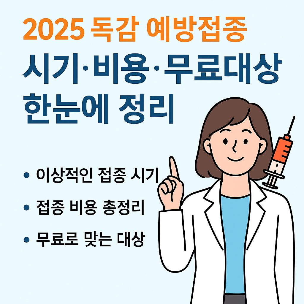 2025 독감 예방접종 시기