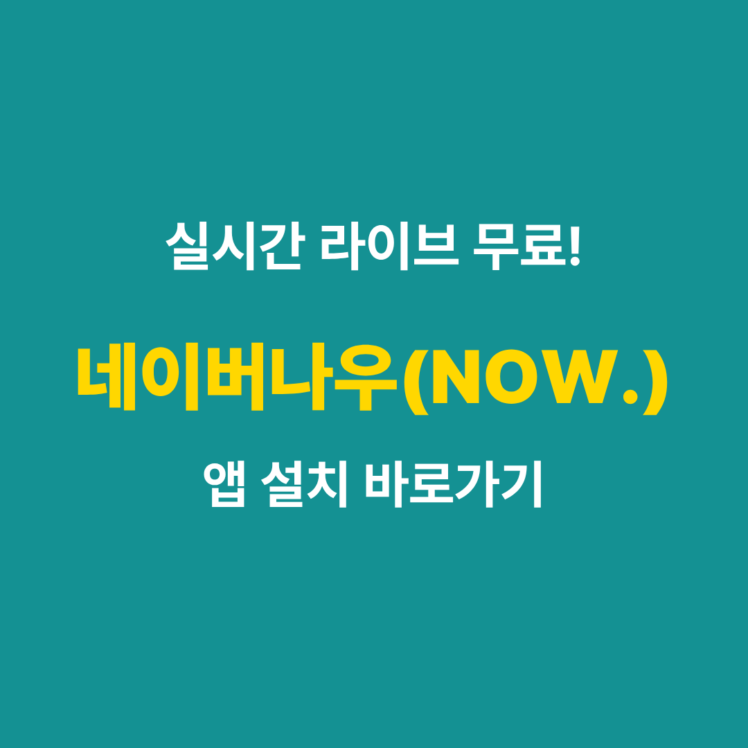 네이버나우 앱 설치 및 다운로드 가이드 썸네일